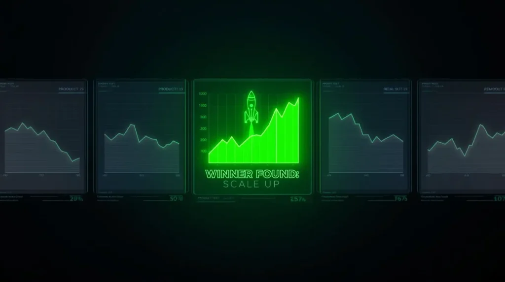 start dropshipping - product test side-by-side